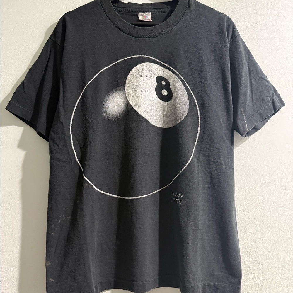 Vintage 1994 Black 8-Ball Fashion Victim T-Shirt